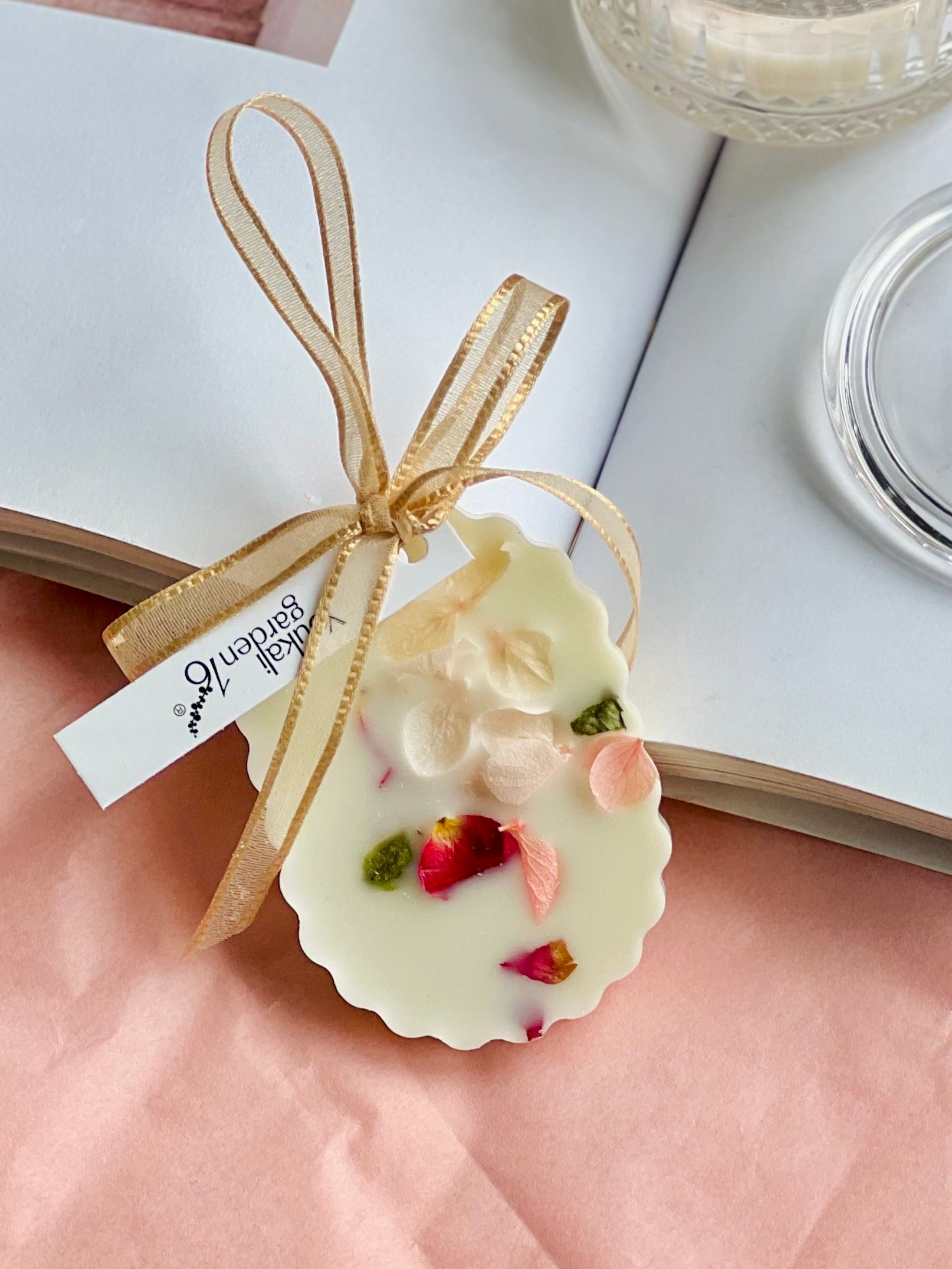 Floral candles Wax Tablet – Decorative Candles-Inspired Closet Freshener with Long-Lasting Scent