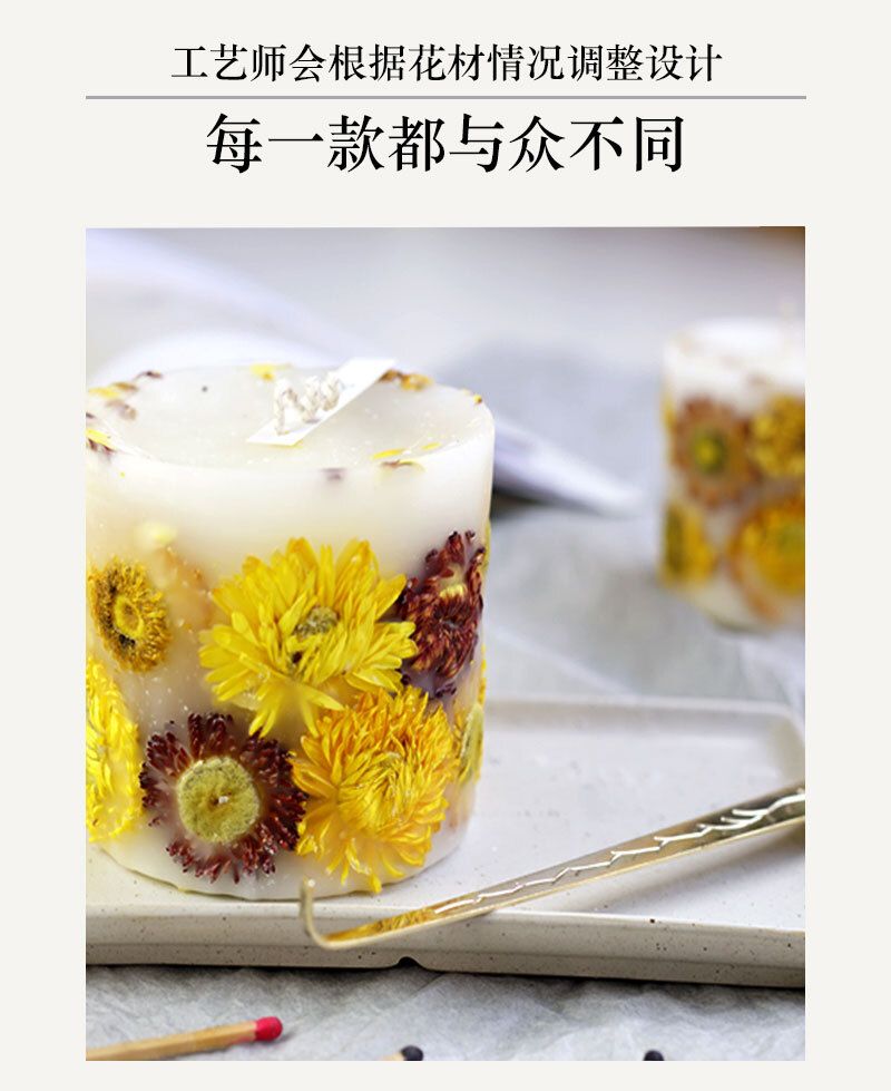 Mr. Van Gogh's Sunflower Hand-made Aromatherapy Candle Impressionist Neroli Fragrant Essential Oil