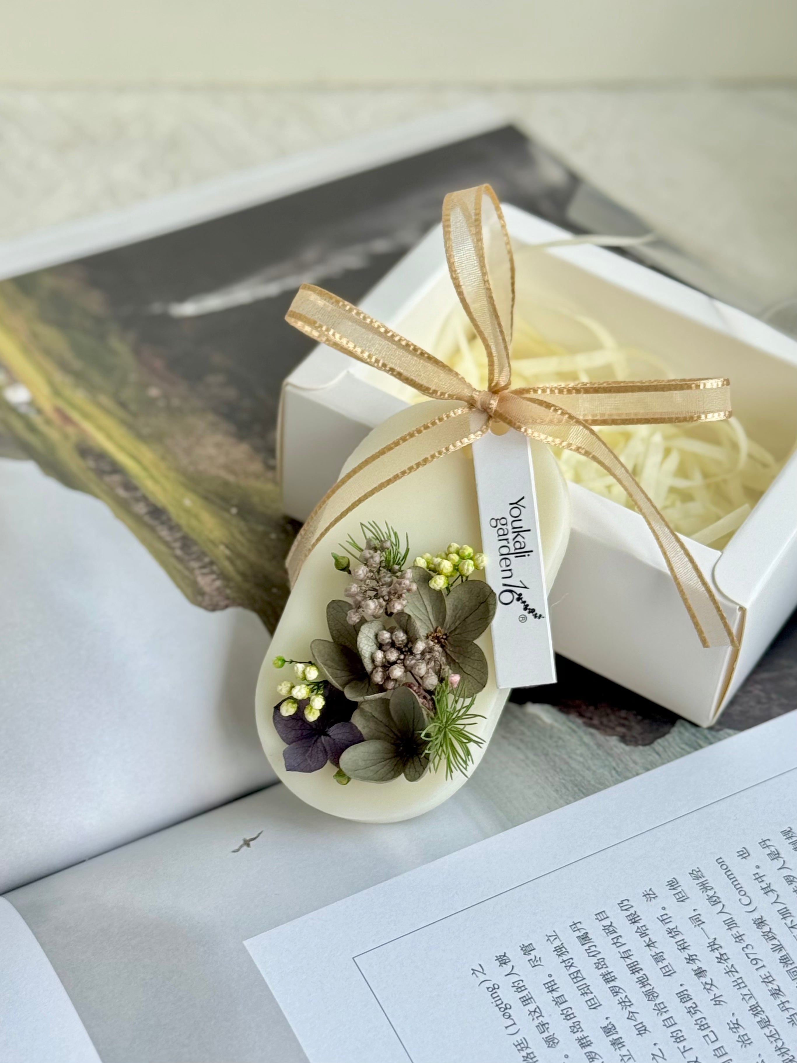 Botanical Oval & Rectangle Wax Tablets – Decorative Candles-Inspired Closet Freshener with Long-Lasting Scent