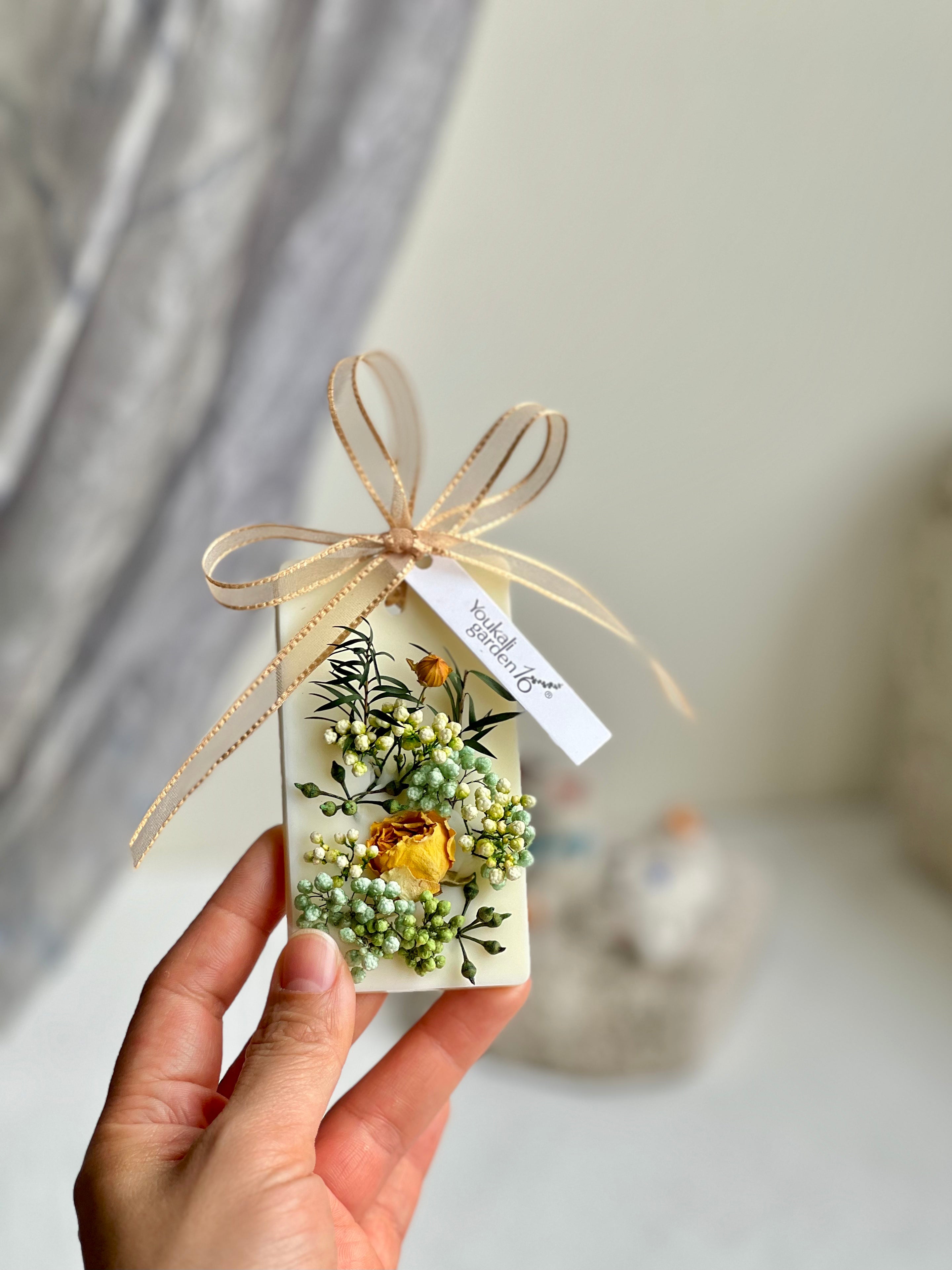 Botanical Oval & Rectangle Wax Tablets – Decorative Candles-Inspired Closet Freshener with Long-Lasting Scent