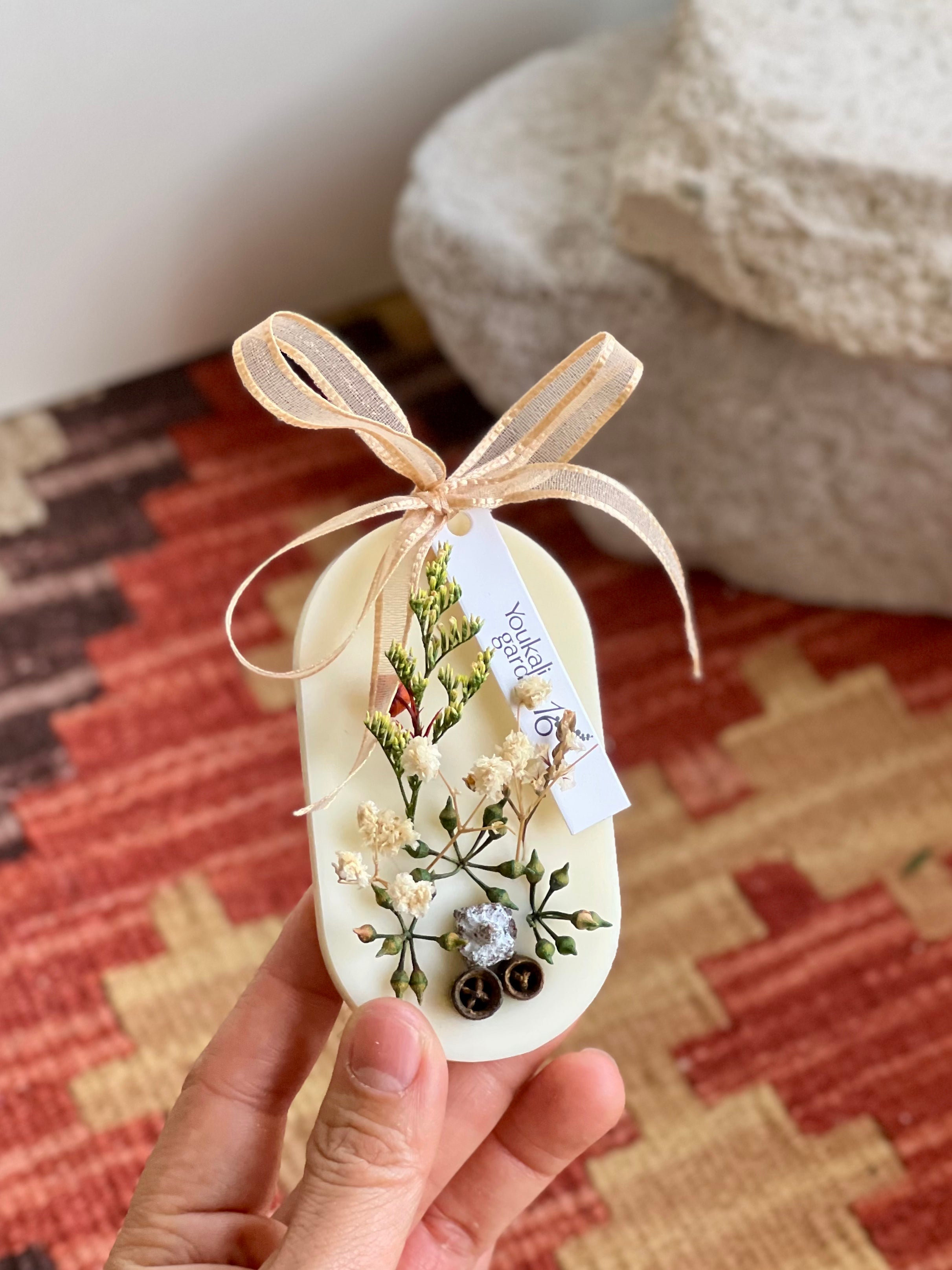 Botanical Oval & Rectangle Wax Tablets – Decorative Candles-Inspired Closet Freshener with Long-Lasting Scent